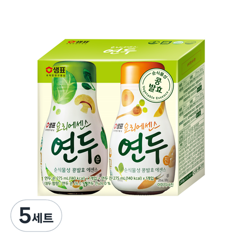 샘표 연두 320g + 연두 순 320g, 550ml, 5세트