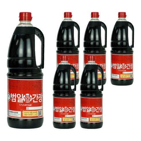 범일 불간장, 1.7L, 6개