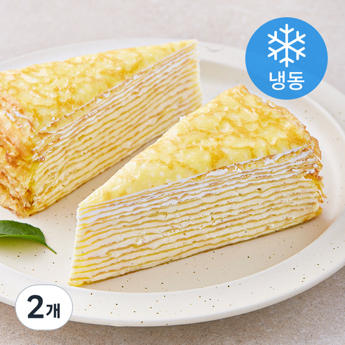 데르뜨 커스터드 크레이프 (냉동), 90g, 2개입, 2개