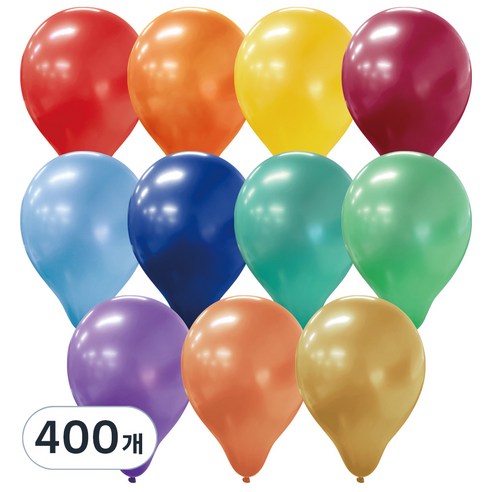 펄 라운드 풍선 30cm, 랜덤발송, 400개
