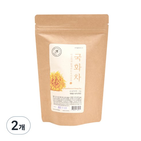 우리꽃연구소 국화차 삼각티백, 0.5g, 40개입, 2개