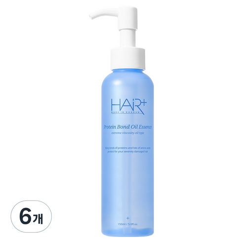 헤어플러스 단백질 본드 오일에센스 그린 플로럴 머스크 향, 150ml, 6개