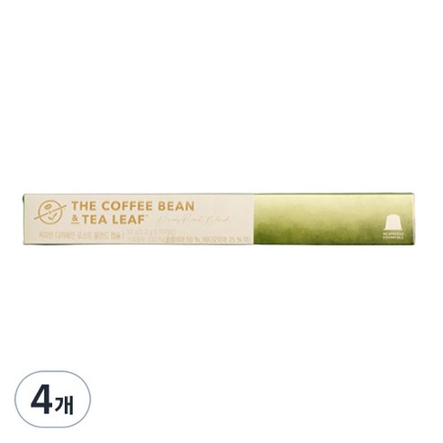 커피빈 디카페인 로스트 블렌드 캡슐커피, 5.2g, 10개입, 4개