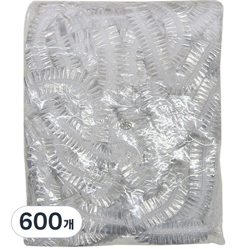 비비르뷰티 비닐 헤어캡, 600개, 투명
