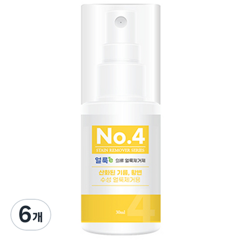 엘타얼룩이 의류 얼룩제거제 No4, 30ml, 6개