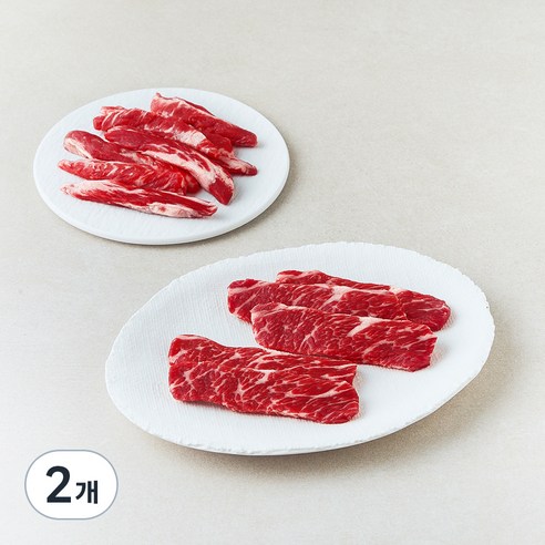 [로켓프레시] 미국산 꽃갈비살 갈비살 반반팩 (냉장)