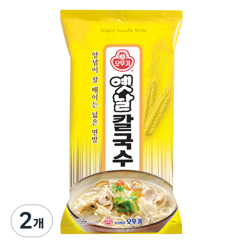 오뚜기 옛날 국수 칼국수, 1.5kg, 2개