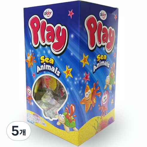 알도르 플레이 씨애니멀 젤리 100개입, 700g, 5개