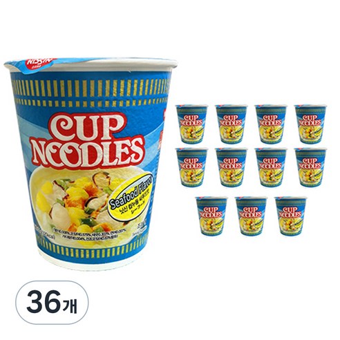 닛신 컵라면 씨푸드 71g, 36개