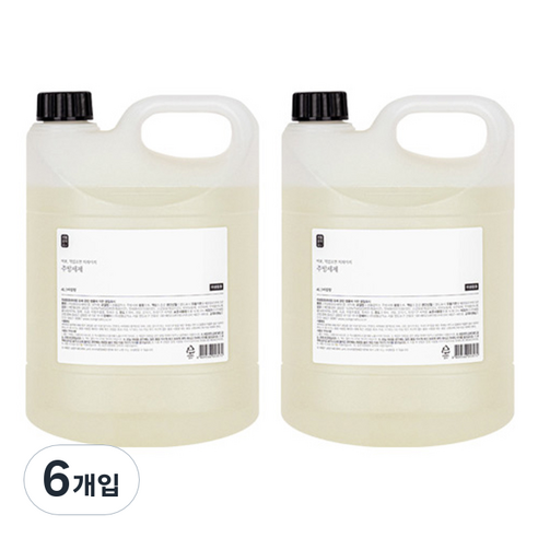 생활공작소 주방세제 바질향, 4L, 6개입