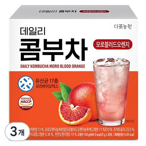 다농원 데일리 콤부차 모로블러드오렌지, 5g, 30개입, 2개