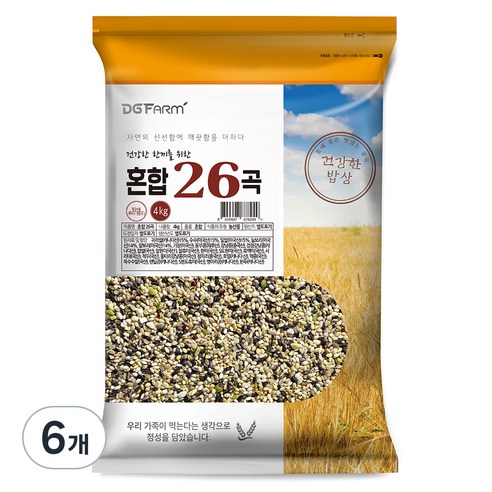 대구농산 혼합 26곡, 4kg, 6개