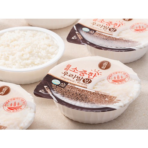 최고급 쌀을 사용하여 제조된 곰곰 소중한 우리쌀밥