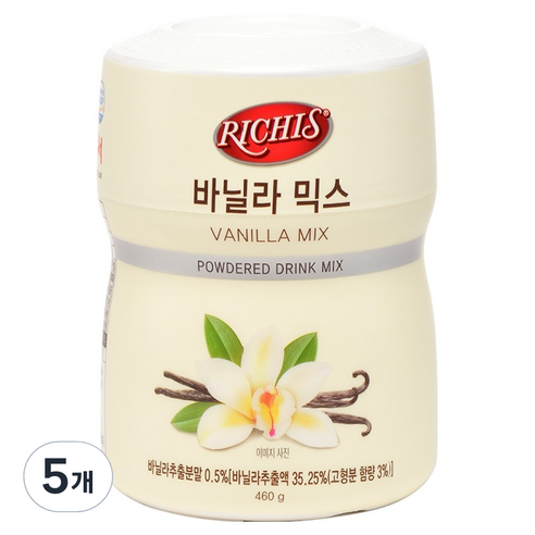 리치스 바닐라 믹스, 460g, 5개, 1개입