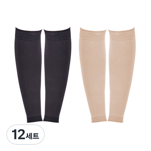 블럭마트 종아리 압박스타킹 랜덤발송, 12세트