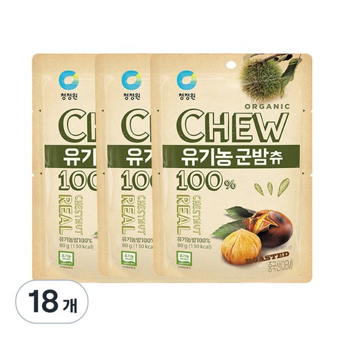 청정원 군밤츄, 80g, 18개