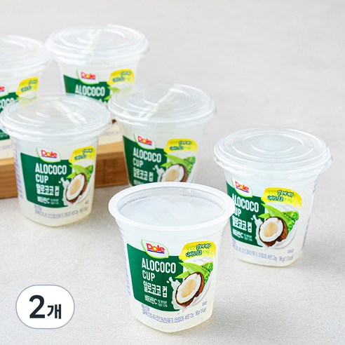 돌 알로코코컵, 198g, 2개, 6개입