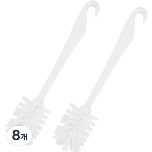 생활공식 다용도 세척 둥근 청소솔, 8개, 화이트
