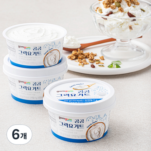 곰곰 그릭 요거트, 100g, 6개