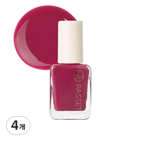 파셋 셀럽 네일컬러 폴리쉬 매니큐어 7ml, 마젠타핑크, 4개