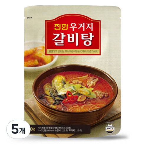 감자탕 진한 우거지 갈비탕, 600g, 5개 Best Top5