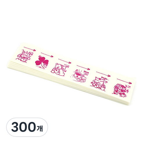 메디페이퍼 디자인 약포지 6포 행복2, 분홍, 300개