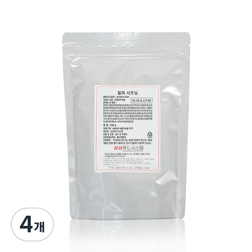 상상시즈닝 칠리 시즈닝, 500g, 4개