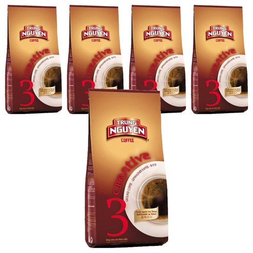 쭝웬 G7 크리에이티브3 분쇄커피, 250g, 5개