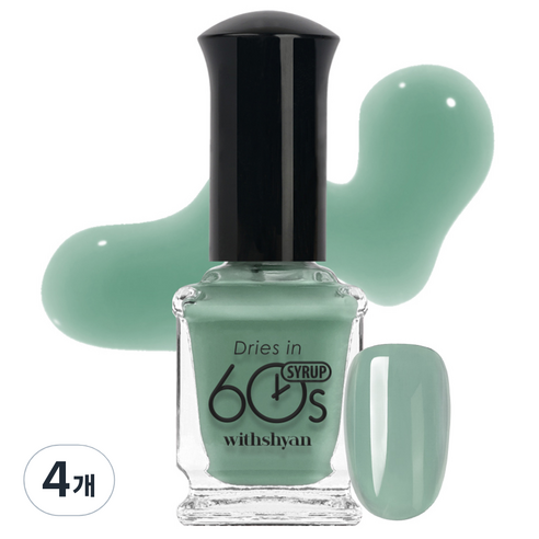 위드샨 60초 매니큐어, M149 클로버시럽, 9ml, 4개