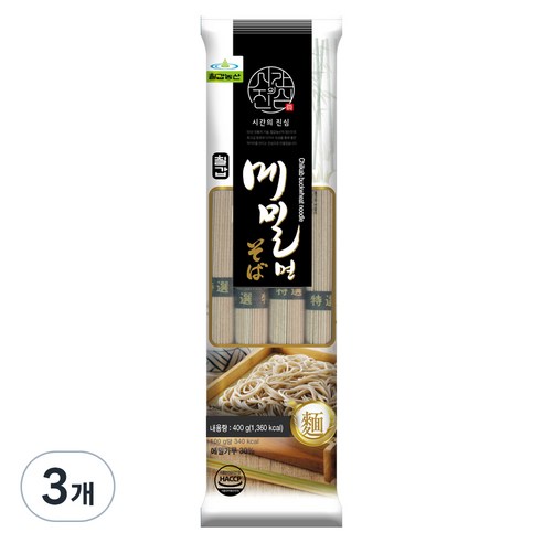 칠갑 메밀면, 400g, 3개