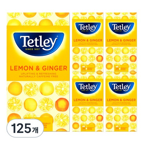 테틀리 레몬&진저 티백, 37.5g, 5개