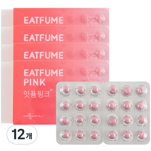 잇퓸 캔디 핑크, 3.12g, 12개
