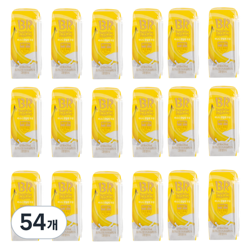 배스킨라빈스 바나나 쥬빌레 우유, 54개, 240ml