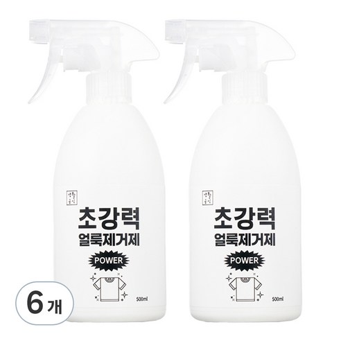 생활공식 초강력 파워 얼룩제거제, 500ml, 6개