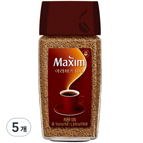 맥심 아라비카100, 100g, 5개