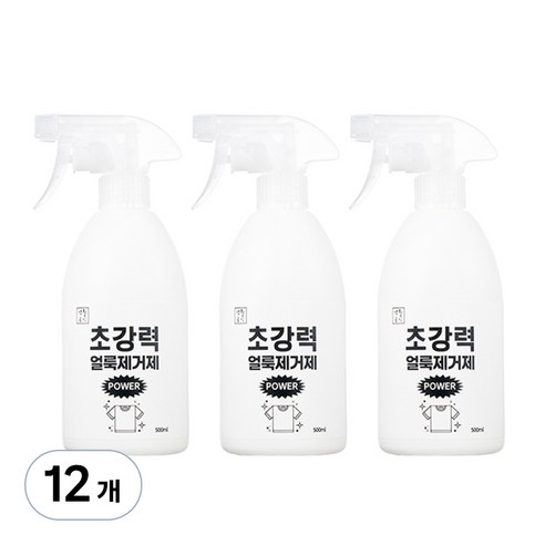 생활공식 초강력 파워 얼룩제거제, 500ml, 12개
