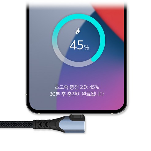 최상의 차세대 충전 및 연결 솔루션: 홈플래닛 PD 100W 90도 직각 C 타입 CtoC 케이블