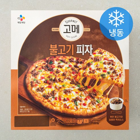 오뚜기 UNO 콤비네이션 사각피자 (냉동), 120g, 4팩 pizza 9 고메 클래식 불고기 피자 (냉동), 405g, 1개