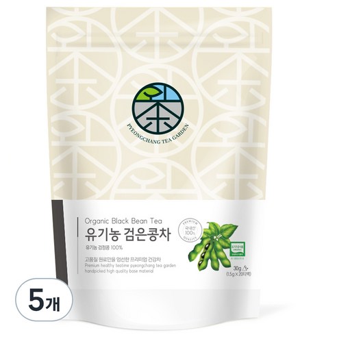 평창다원 유기농 검은콩차, 1.5g, 20개입, 5개