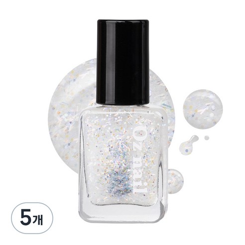 오즈네일 샤인 무드 네일 컬러 매니큐어, 아이스레인보우, 8ml, 5개