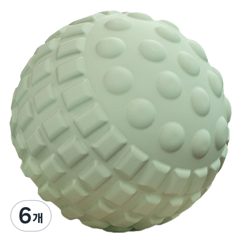 ACDI 스트레칭 마사지 3D 4포인트 마사지 볼 싱글, 6개, 그린
