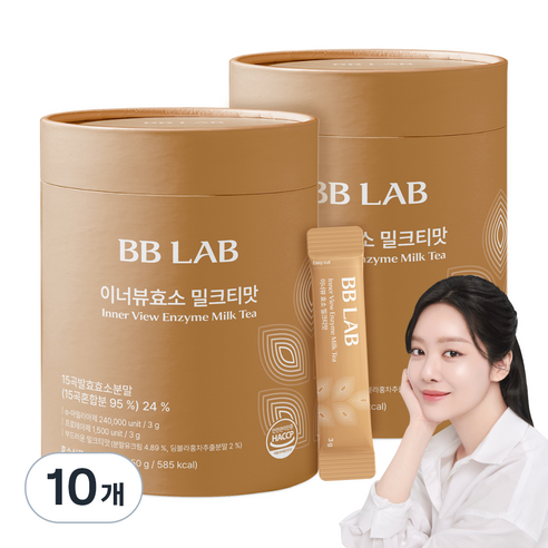비비랩 이너뷰 효소 밀크티맛 50p, 150g, 10개