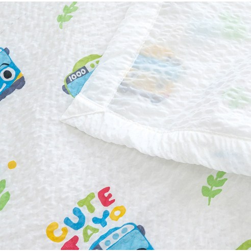 타요 가든 시어서커 낮잠이불, 땀 많은 아이 꿀잠 보장!