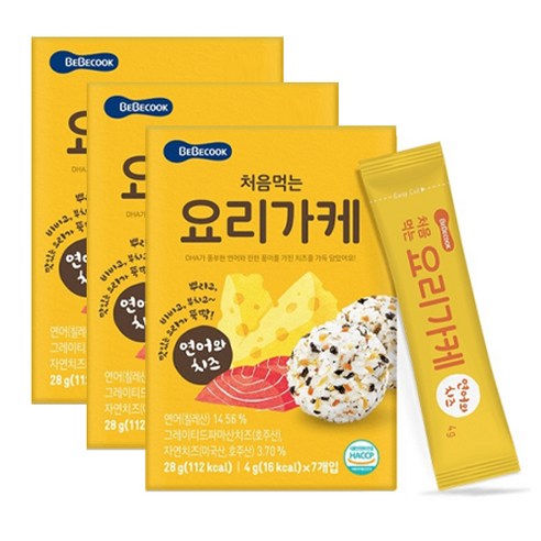 베베쿡 처음 먹는 요리가케, 연어와 치즈, 28g, 3개 연어와 치즈 × 28g × 3개 섬네일