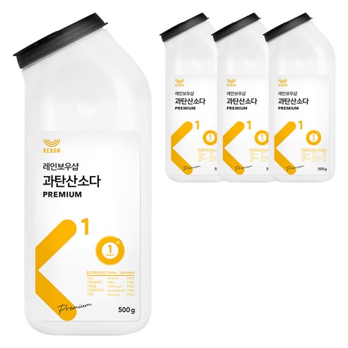 레인보우샵 K1 과탄산소다 프리미엄 톡톡이, 500g, 4개