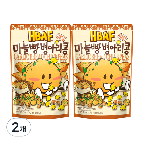 바프 마늘빵 병아리콩 견과류 150g, 2개