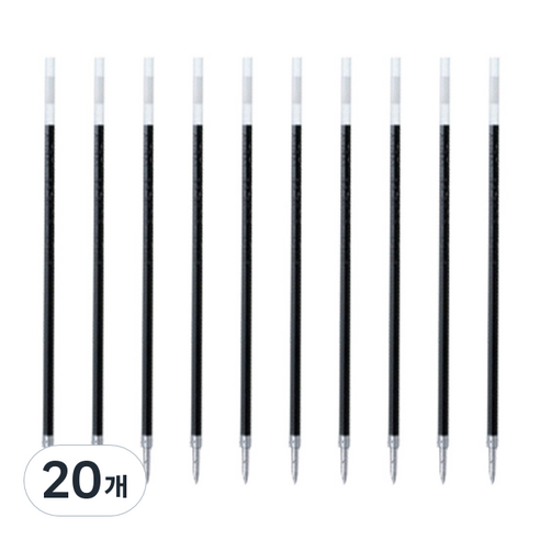 제브라 리필 4C 볼펜심 0.7mm, 블랙, 20개