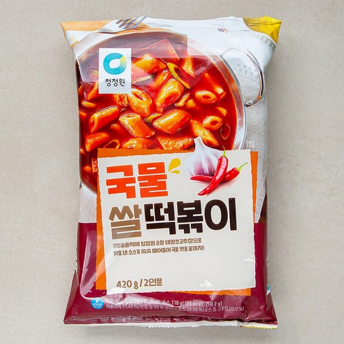 청정원 국물 쌀떡볶이, 420g, 2개