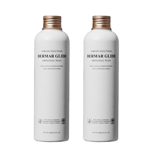 버진솔루션 여성용 DERMA GLIDE 오리지널 플러스 젤 캡용기형, 250ml, 2개