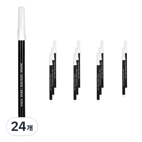 문화연필 컴퓨터용 사인펜, 24개